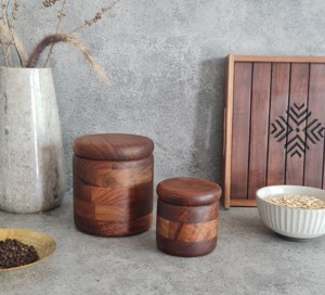 Nouveauté : boîte de rangement multifonction en acrylique avec couvercle en bois incrusté de nacre, boîte à sachets de thé en provenance d'Inde - Product Image 2