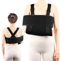 Attelle triangulaire pour bras, deux modes de port, sangle d'épaule réglable, fixation dorsale croisée, soutien du bras, du coude et de l'avant-bras