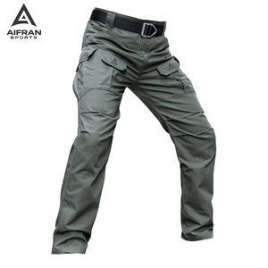 Pantalon de travail pour homme, résistant à l'eau, multi-poches, cargo, fournisseur - Product Image 1