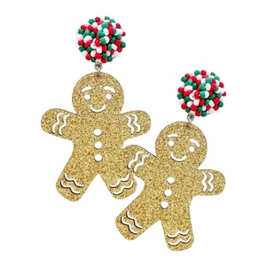 Latest Christmas Day Beautiful <b>Earring</b> Handmade Beaded Embroidery Cute Fancy New Design Trendy <b>Top</b> Fashionable Luxury From India - Product Image 3