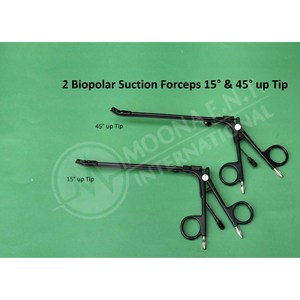 Stammberger – Ensemble de 2 pinces d'aspiration bipolaires, angles de pointe 15° et 45°, manuel, réutilisable, coagulateur certifié CE - Product Image 3