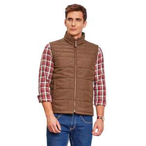 เสื้อแจ็คเก็ตหนาแบบกำหนดเอง รุ่นปี 2026 คุณภาพสูง สตรีทแวร์ ผู้ชาย สวมใส่สบาย มีกระเป๋าหลายช่อง เสื้อแจ็คเก็ตแขนกุดสำหรับฤดูหนาว อุ่นสบายสำหรับผู้ชาย - Product Image 1