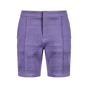 Shorts de compression respirants pour hommes en polyester et coton, séchage rapide, taille mi-haute élastique, style Bermuda, personnalisables avec logo, couleur unie - Product Image 3