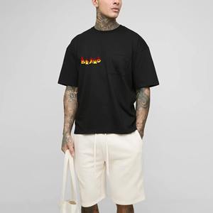 Fabricant de vêtements streetwear décontractés en coton lourd, ensembles de shorts personnalisés OEM ODM - Product Image 5