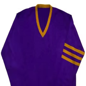 Créez vos propres logos personnalisés sur des cardigans et pulls unisexes en acrylique, lettres brodées, articles tricotés pour les sororités et les fraternités - Product Image 2