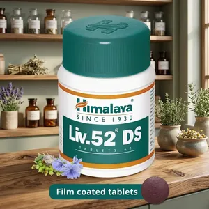 Comprimés Liv 52 DS de haute qualité, extrait d'herbes sauvages, formule 100% pure et naturelle pressée à froid pour le bien-être du foie et l'immunité des adultes - Product Image 4
