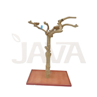 Perchoir pour oiseaux en bois de café Javawood, écologique, durable, J2 E-M, taille moyenne, de qualité supérieure, fabriqué en Indonésie