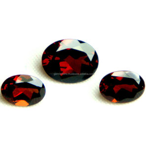 Piedra preciosa rojo granate natural, corte ovalado, fabricación de joyas facetadas sueltas, piedra preciosa suelta granate, piedras sueltas certificadas de alta calidad - Product Image 1