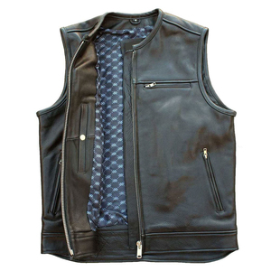 Gilet en cuir pour homme, best-seller, haute qualité, prix bas, nouveau design, respirant, prix abordable - Product Image 6
