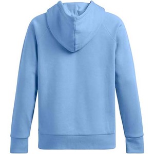 Sudadera con Capucha Azul Claro para Mujer, Color Sólido, Manga Larga, Tejido de Punto, Corte Regular, Transpirable, con Logotipo Frontal, para Invierno - Product Image 4