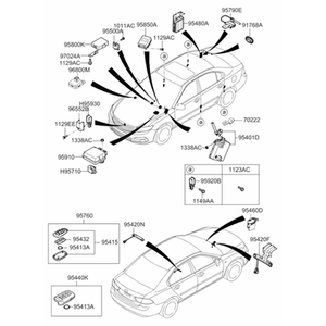 Magentis Llaves, Controles y Controles Remotos Nuevos para Automóviles 954802G100 - Product Image 2