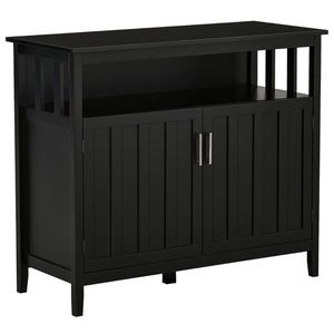 Black Living Room Cabinet for <b>Kitchen</b> Decor - Product Image 5