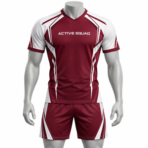 Nouvelle tenue d'équipe confortable et à séchage rapide, uniforme de volley-ball avec design par sublimation, maillot et short de volley-ball unisexe en vente - Product Image 3