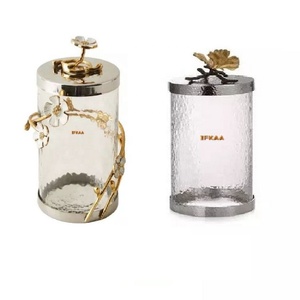 New Design Handmade Mason <b>Jar</b> With Designer Lid for Kitchenware Shelf Candy Canister <b>Tea</b> Container Spices Container Glass Mason - Product Image 1