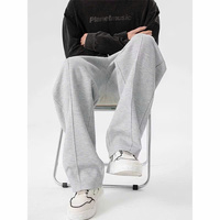 Haody 2026 – Pantalon de survêtement plissé en molleton peigné épais pour homme, avec cordon de serrage, écologique, imperméable et respirant