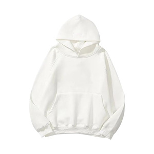 Sudadera con Capucha Oversize Básica Lisa de Manga Larga Raglán, Holgada de Forro Polar con Bolsillo Canguro - Product Image 1