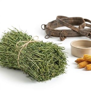 Heno de Alfalfa de Grado Alimenticio, Alto en Fibra, Alimento para Ganado, Caballos y Vacas Lecheras, Aplicaciones Agrícolas - Product Image 1