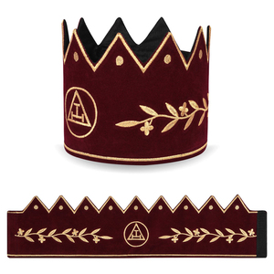 <b>King</b> Royal Arch Chapter Custom Material & Color Adjustable Belt Low MOQ OEM Service Masonic Regalia Hats - Product Image 6