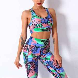 Yoga Set For Women Fitness Clothing Seamless Sports Bra And Leggings Activewear For Gym Workout Pilates Meditation Running - Product Image 3