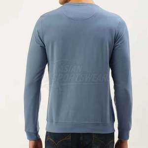 Sweat-shirt d'hiver pour homme, style minimaliste, 100% coton, texture polaire douce, chaud et confortable, look épuré, pour un usage quotidien - Product Image 3