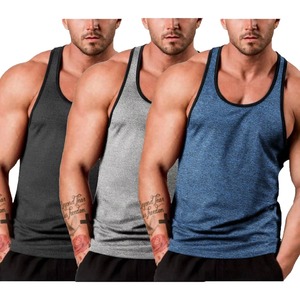 Camiseta Deportiva sin Mangas para Hombre, Camiseta Deportiva Transpirable de Punto para Gimnasio y Fitness - Product Image 1