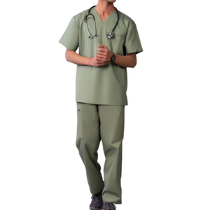 Nuevo Diseño 2025, Uniforme Médico OEM Duradero y Cómodo para Hombre, Conjunto de Uniformes Médicos Cómodos Tipo Jogger para Hombre - Product Image 1