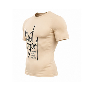 T-shirt de compression respirant et extensible pour homme, idéal pour le fitness, la gym et l'entraînement sportif – Personnalisation du logo, vente en gros, fabricant OEM - Product Image 6
