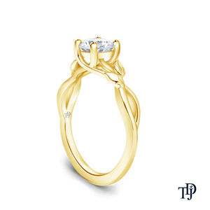 Anillo Solitario Personalizable de Oro de 10K, Estilo Entrelazado Inspirado en la Naturaleza, Elegante, Venta al por Mayor y Menor, Joyería Internacional OEM - Product Image 5