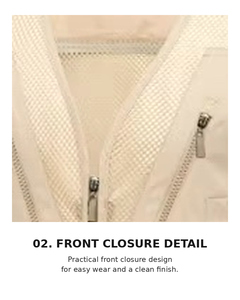 Chaleco de Seguridad Reflectante de Alta Visibilidad, Ligero, de Poliéster |   Marca Coreana MARK MK-255 OEM/ODM - Product Image 4