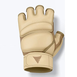 Guantes de MMA de Cuero Duraderos Hechos a Medida en Fábrica, Transpirables, que Absorben la Humedad, con Cierre de Gancho y Bucle, Colores y Logotipo Personalizados para Boxeo de Adultos - Product Image 4