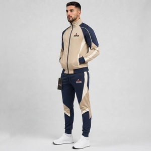 Ensemble de survêtement pour homme, tenue d'entraînement performante, veste respirante à fermeture éclair intégrale et pantalon flexible, conçu pour le fitness, les sports et les occasions décontractées - Product Image 5