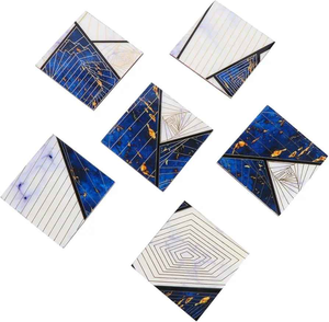 Posavasos pintado a mano en 3D de la India para exportación a precio mayorista para uso en hoteles y hogares por blossom craft india - Product Image 1