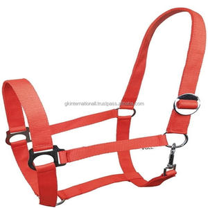 Handmade Custom Waterproof Equestrian Tack Adjustable Nylon Horse Halter in Multiple colors options and sizes with <b>lead</b> <b>ropes</b> - Product Image 1
