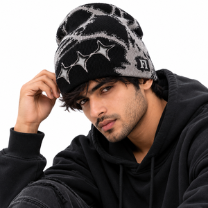 Gorros de Punto de Alta Calidad con Diseño de Estrella Recortada, Logotipo Personalizado, Gorro de Invierno Suave, Unisex, Proveedor Mayorista de Gorros de Moda - Product Image 3
