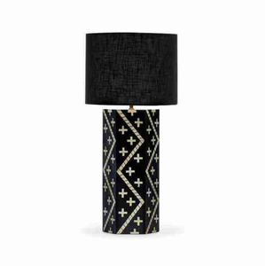 Lampes de table bohèmes en résine moderne avec motifs incrustés à la main, écologiques et durables, décoration intérieure pour Diwali - Product Image 6