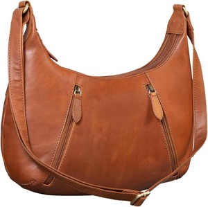 Nuevo Bolso Hobo de Cuero Genuino para Mujer, Correa de Hombro Ajustable, Cierre de Cremallera, Estilo Clásico, Color Marrón, Uso Diario, Hecho en India - Product Image 6