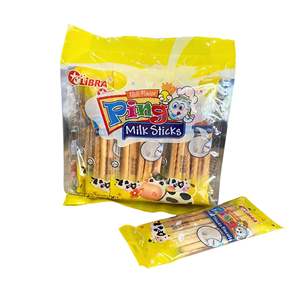 Biscuits bâtonnets de lait Pingo cuits au four goût crémeux 186G sac jaune - Product Image 3