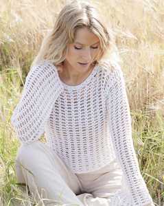 Women's Eco-Friendly Canvas Long Pullover Halter Neck Regular Sleeve Elegant Autumn <b>Top</b> Breathable Solid Color Handmade Knit - Product Image 4