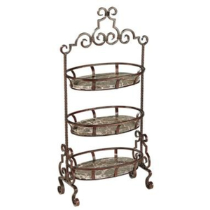 Support à gâteau en métal à deux niveaux de qualité supérieure avec assiettes en verre rondes réutilisables pour la maison, l'hôtel, le restaurant, la décoration de cuisine, en provenance d'Inde - Product Image 3
