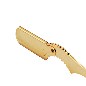 Navaja de Afeitar Recta de Marca Privada con Cuchilla Reemplazable para Barbería, 2 Colores - Product Image 3