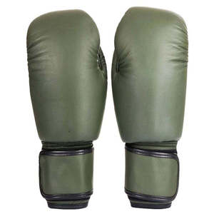 Gants de combat en cuir athlétique avec rembourrage épais respirant et fermeture à lacets, conçus pour adultes pour la boxe et le kickboxing - Product Image 5