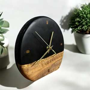 Latest Design Table Decorate <b>Clock</b> for Livingroom Natural Wooden and Resin Table <b>Clocks</b> at Reasonable Price - Product Image 3