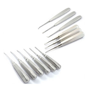 16 Élévateurs manuels d'extraction dentaire en acier inoxydable allemand de classe I, instruments de chirurgie buccale à poignée ergonomique, certifiés CE - Product Image 4