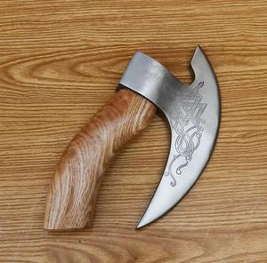 Custom Handmade Damascus Steel Pizza Cutter with Wooden Handle Microwave Safe Best for Cutting <b>Bread</b> Pizza Daily Kitchen Use - Product Image 6
