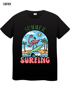 Camiseta de Hombre Personalizada, Negra, Formal, de Verano, Tejida, Cuello Redondo, Manga Corta, Corte Regular, Impresión DTF, Algodón, Secado Rápido, Anti-encogimiento - Product Image 5