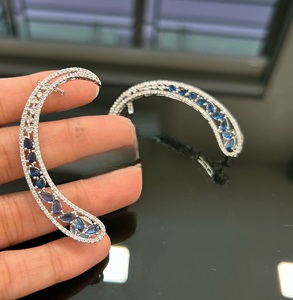 Charming Premium Quality Silver Polish <b>Earrings</b> Modern Wear Party Wedding Function Wear Collection For Women And Girl - Product Image 2