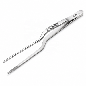 Pinzas de Chef de Acero Inoxidable, Pinzas de Precisión para Emplatado, Pinzas Profesionales para Emplatado de Alimentos en Cocina Culinaria, CE ISO 13485 - Product Image 1