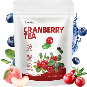 OEM ODM Listo para Enviar Bolsitas de Té de Arándanos Mezcla Natural de Arándanos y Hibisco Apoya la Salud del Tracto Urinario 10 Bolsitas - Product Image 1