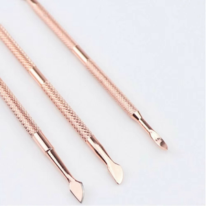 High Quality Stainless Steel <b>Square</b> Manicure Cuticle Pusher-Reusable Double-Use Durable <b>Tool</b> Comfortable Grip - Product Image 3