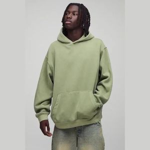 Sudadera con capucha de diseño casual para hombre, de alta calidad, con logotipo personalizado, talla grande, personalizable con bordado en seda y estampado en relieve, estilo vintage, oversize. - Product Image 1